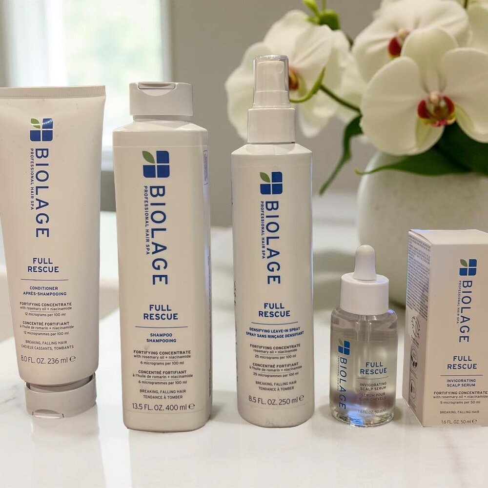 Biolage Full Rescue Anti Break Shampoo Conditioner Serum Leave In Conditioner
